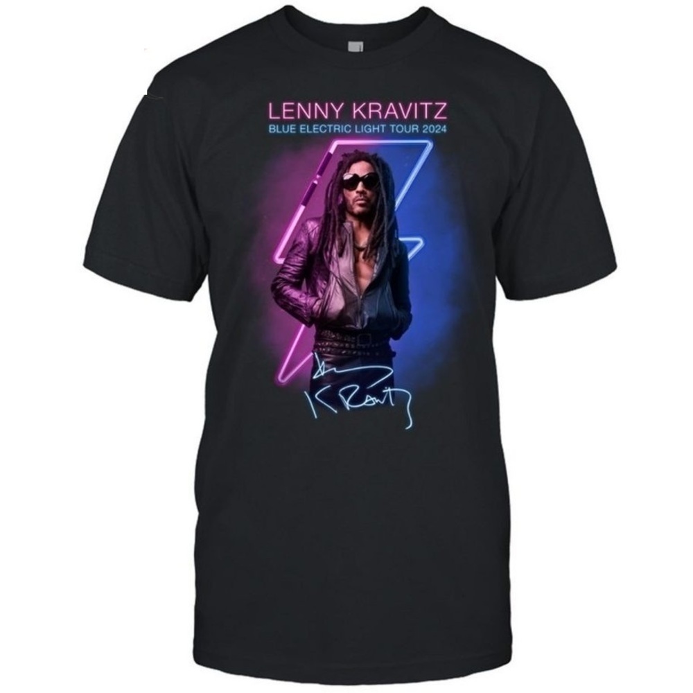 Lenny Kravitz Blue Electric Light Tour Tshirt